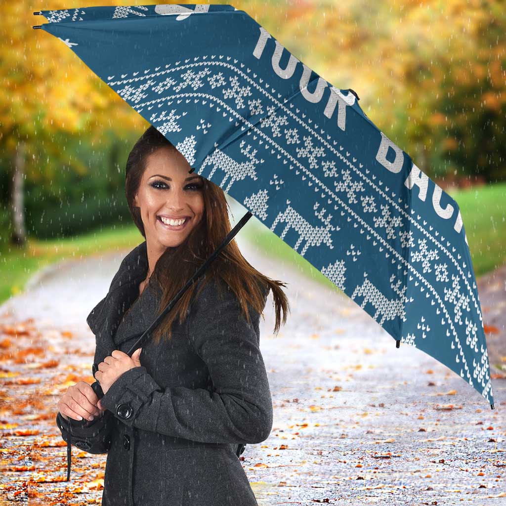 Jesus Has Your Back Jiu Jitsu Christmas Umbrella Funny Xmas Holiday Patterns - Wonder Print Shop