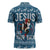 Jesus Has Your Back Jiu Jitsu Christmas Zipper Polo Shirt Funny Xmas Holiday Patterns - Wonder Print Shop