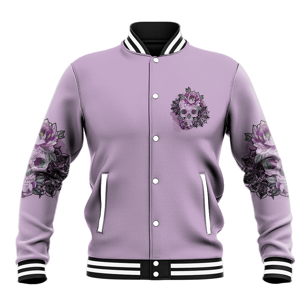 I Am Who I Am Skull Baseball Jacket - Wonder Print Shop