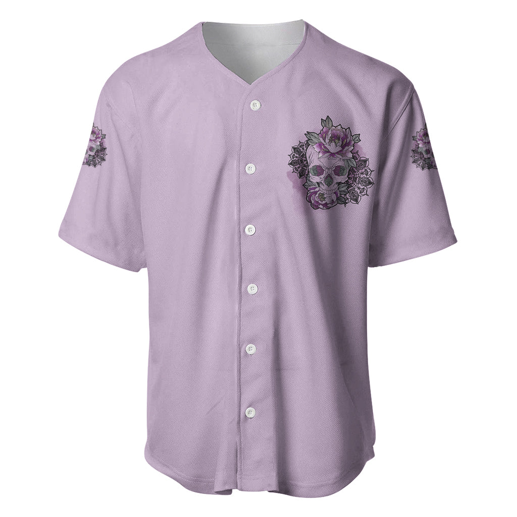 I Am Who I Am Skull Baseball Jersey - Wonder Print Shop