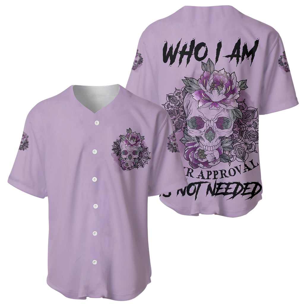 I Am Who I Am Skull Baseball Jersey - Wonder Print Shop