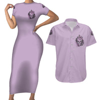 I Am Who I Am Skull Couples Matching Short Sleeve Bodycon Dress and Hawaiian Shirt - Wonder Print Shop