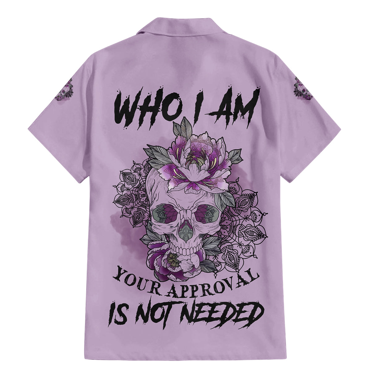 I Am Who I Am Skull Family Matching Mermaid Dress and Hawaiian Shirt - Wonder Print Shop