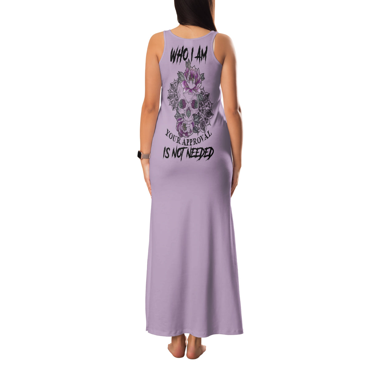 I Am Who I Am Skull Family Matching Tank Maxi Dress and Hawaiian Shirt - Wonder Print Shop