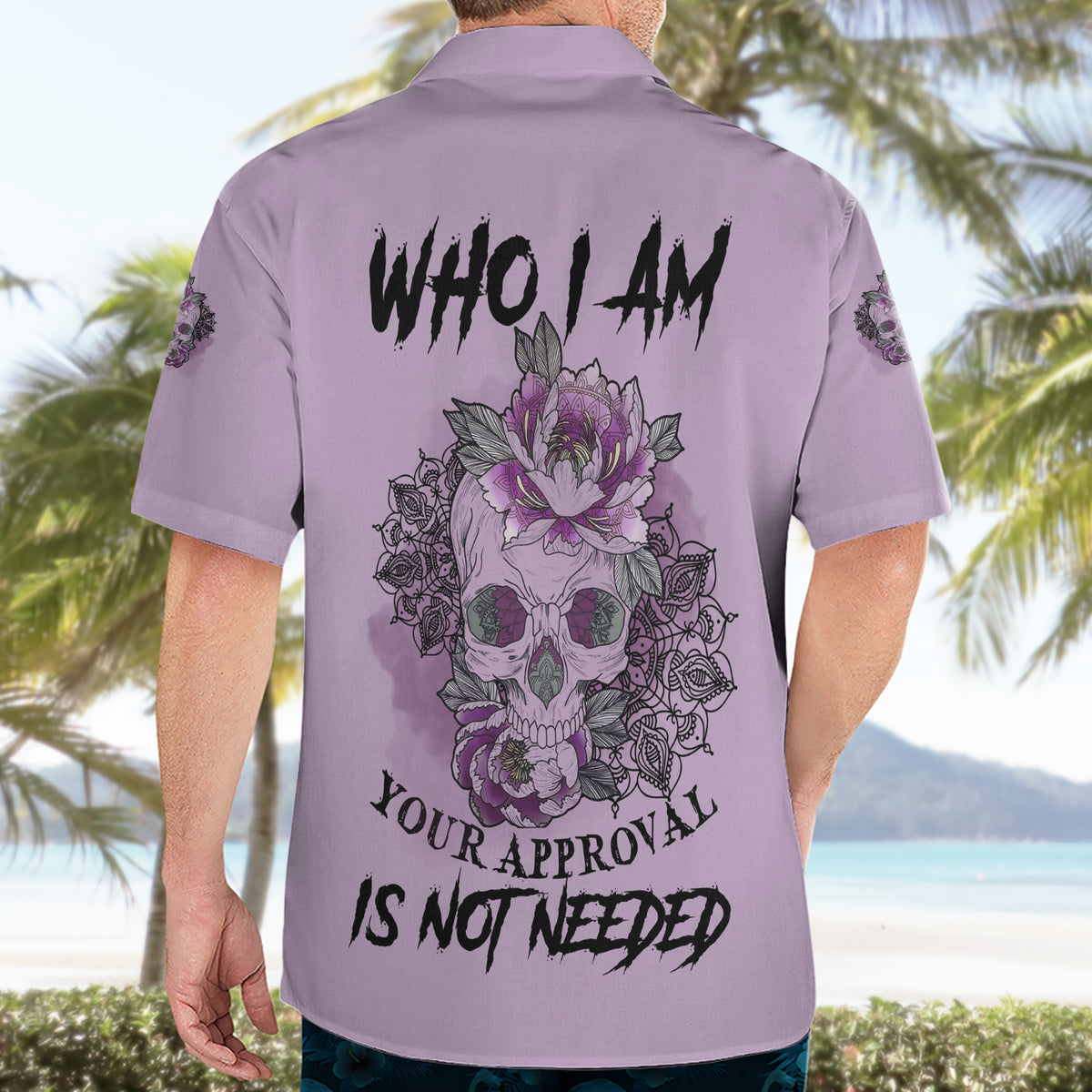 I Am Who I Am Skull Hawaiian Shirt - Wonder Print Shop