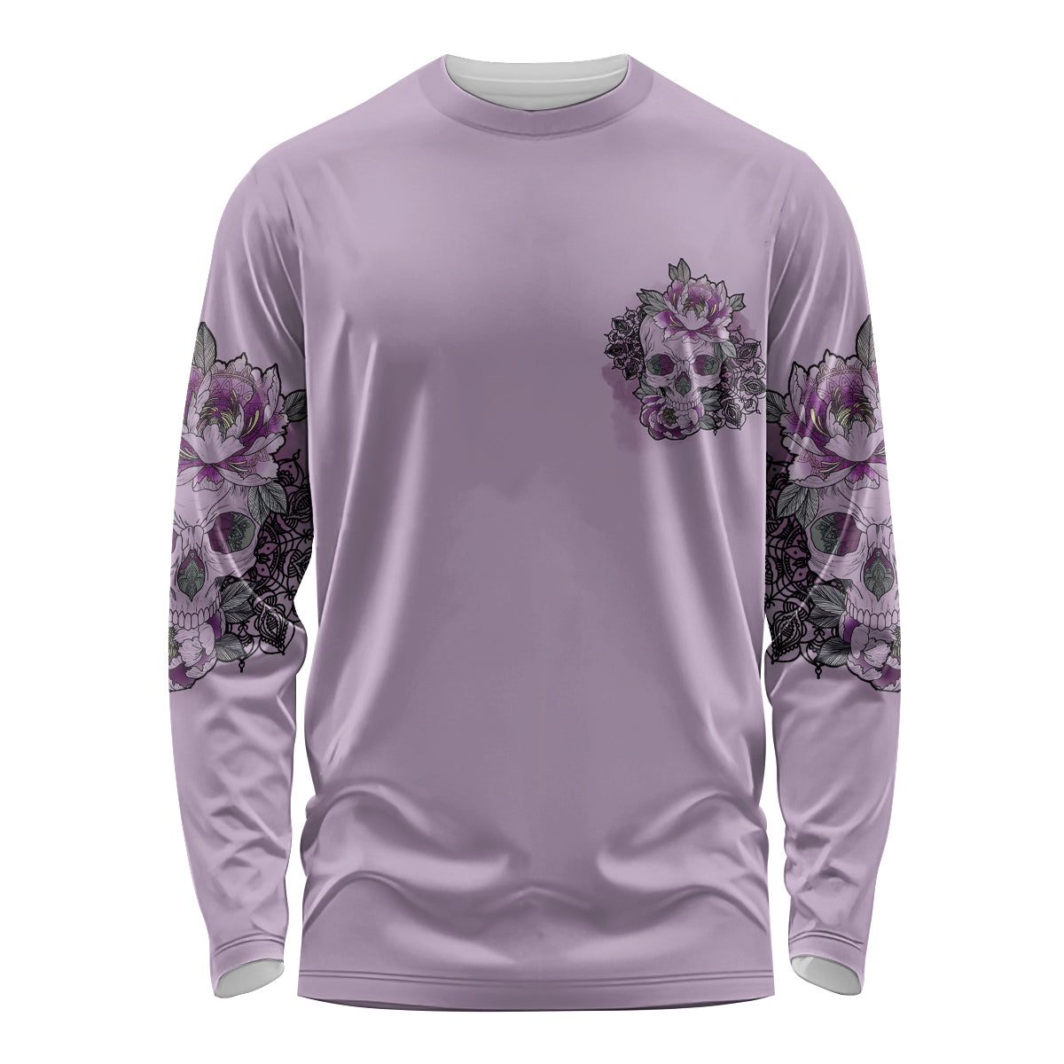 I Am Who I Am Skull Long Sleeve Shirt - Wonder Print Shop