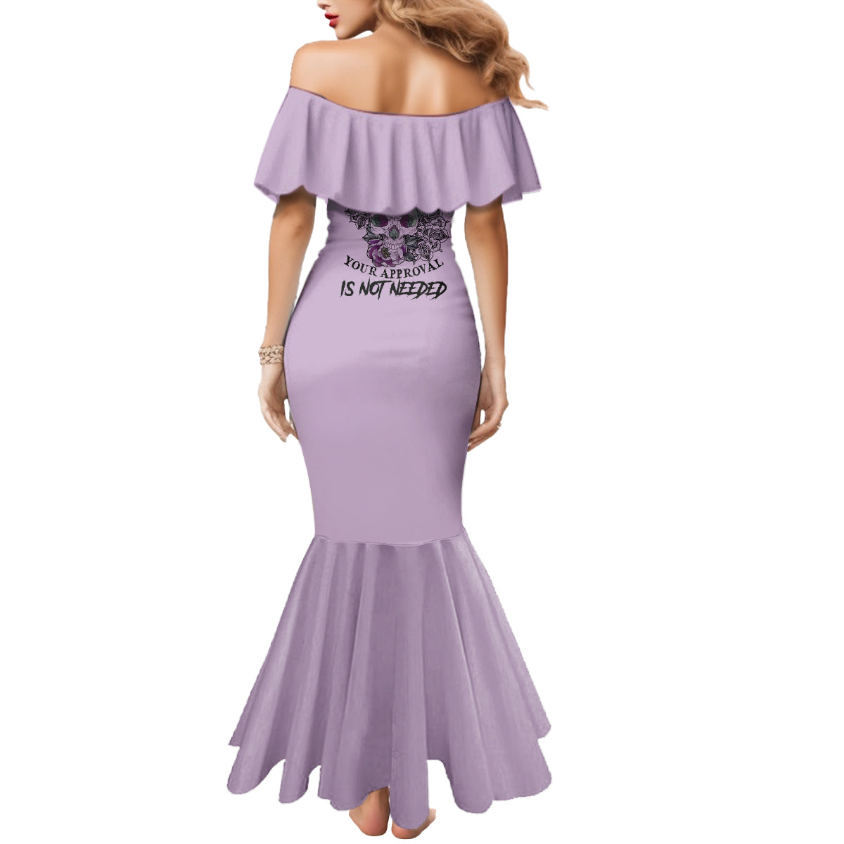 I Am Who I Am Skull Mermaid Dress - Wonder Print Shop