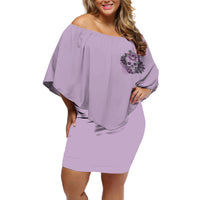 I Am Who I Am Skull Off Shoulder Short Dress - Wonder Print Shop