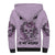 I Am Who I Am Skull Sherpa Hoodie - Wonder Print Shop