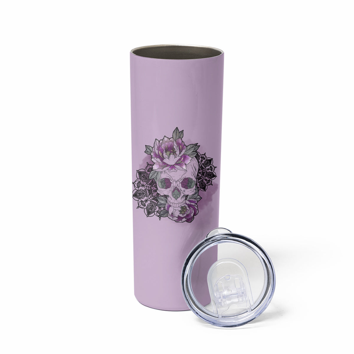 I Am Who I Am Skull Skinny Tumbler - Wonder Print Shop