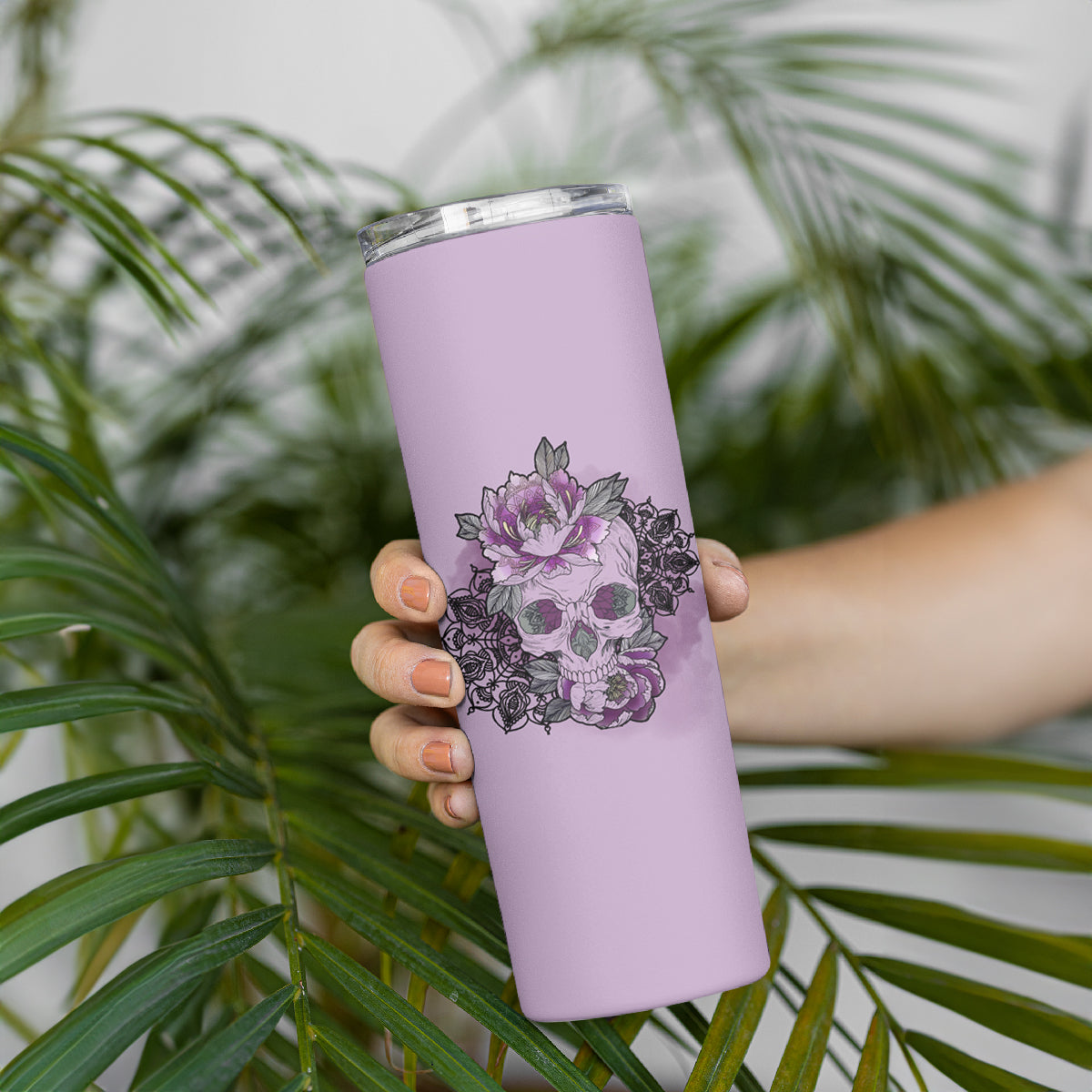 I Am Who I Am Skull Skinny Tumbler - Wonder Print Shop
