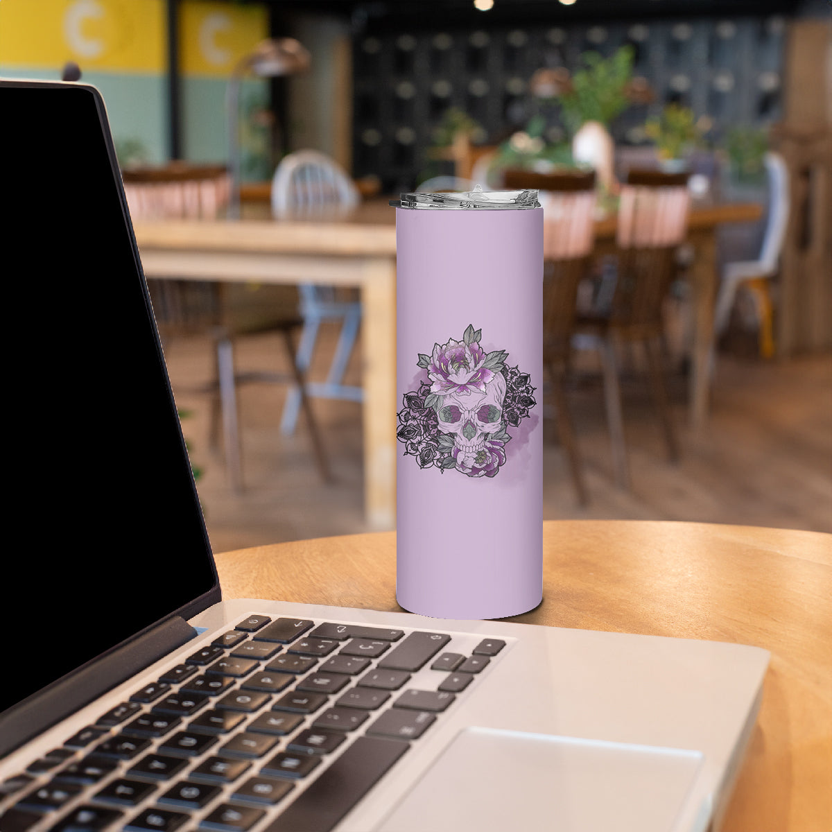 I Am Who I Am Skull Skinny Tumbler - Wonder Print Shop