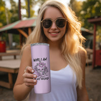 I Am Who I Am Skull Skinny Tumbler - Wonder Print Shop