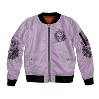 I Am Who I Am Skull Sleeve Zip Bomber Jacket - Wonder Print Shop