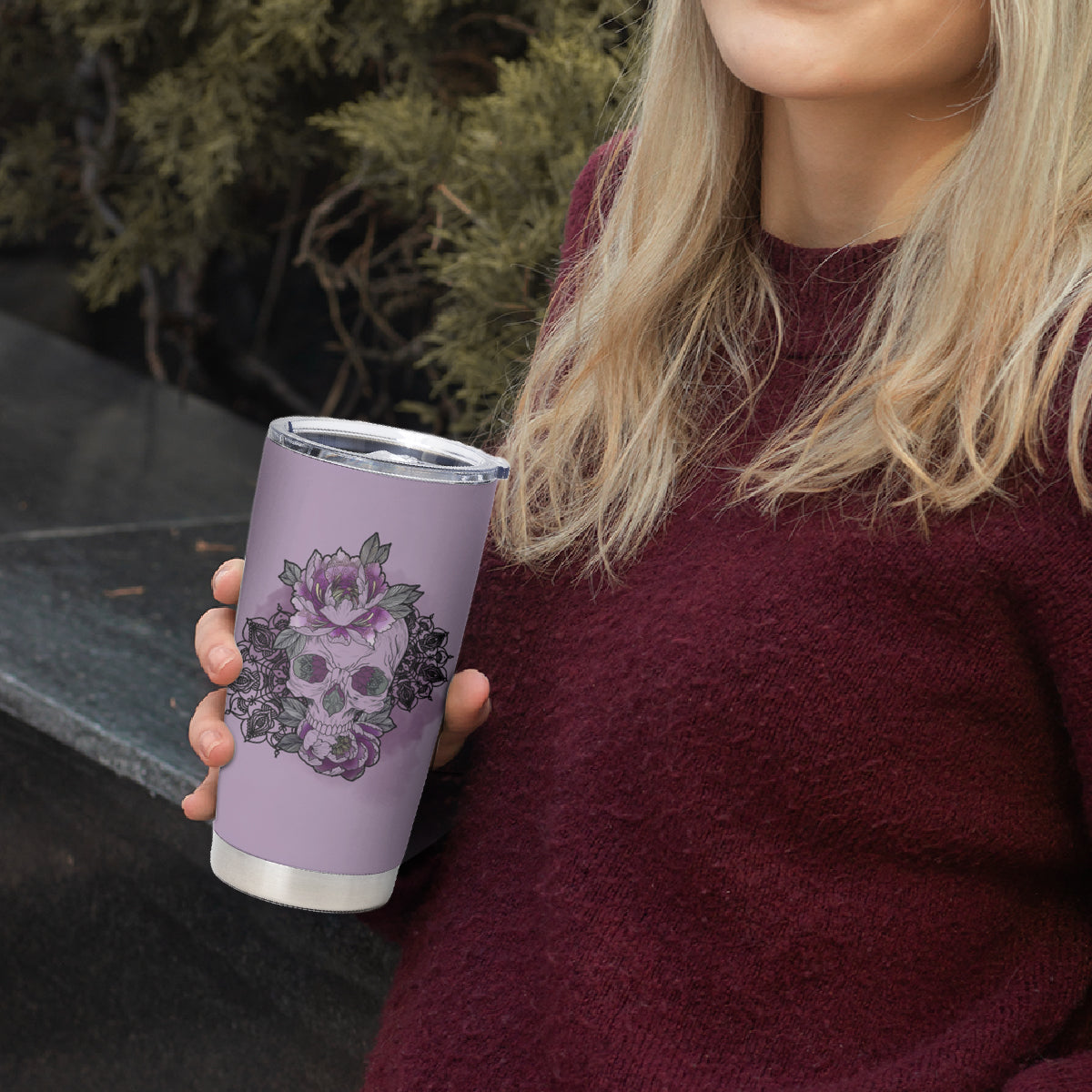 I Am Who I Am Skull Tumbler Cup - Wonder Print Shop