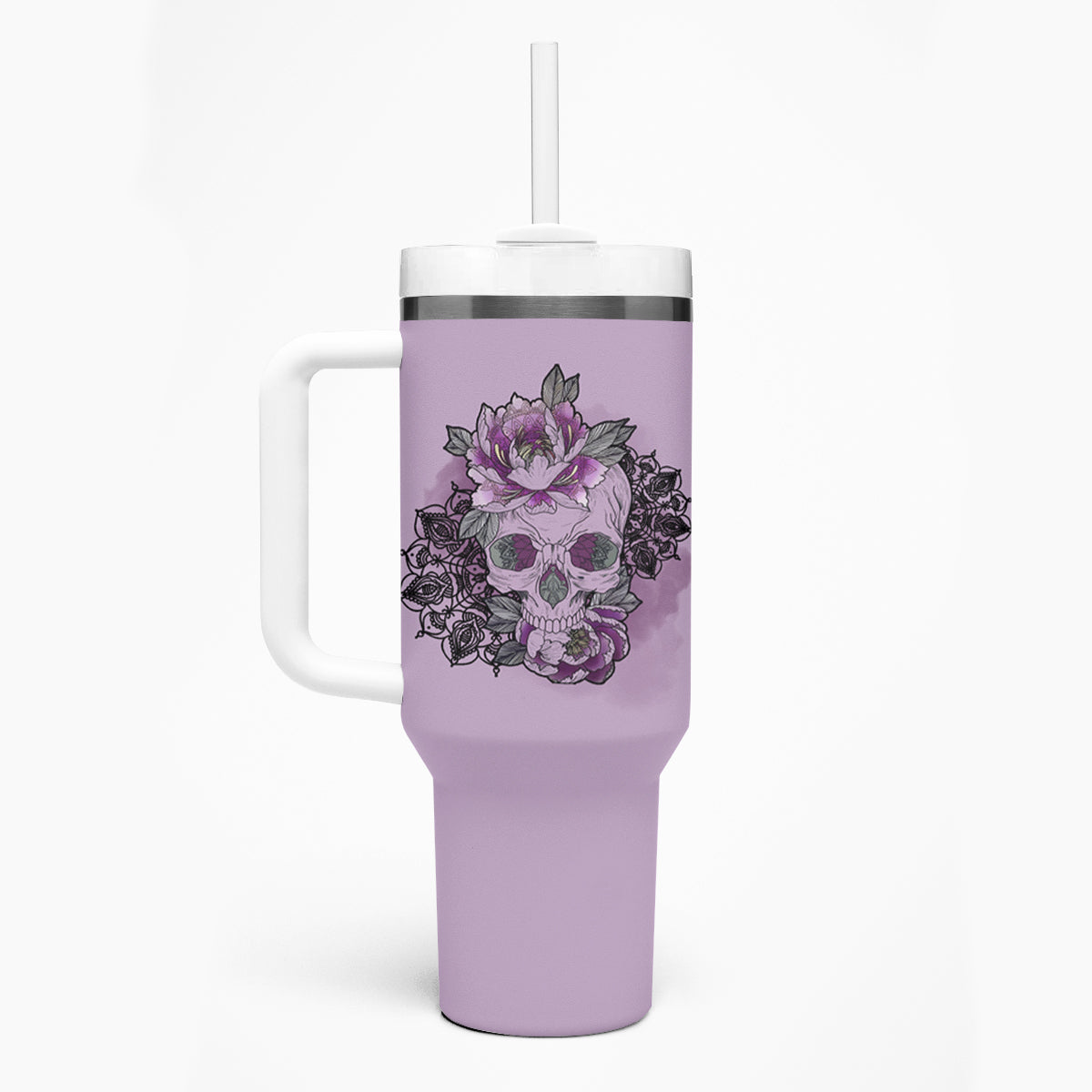 I Am Who I Am Skull Tumbler With Handle - Wonder Print Shop