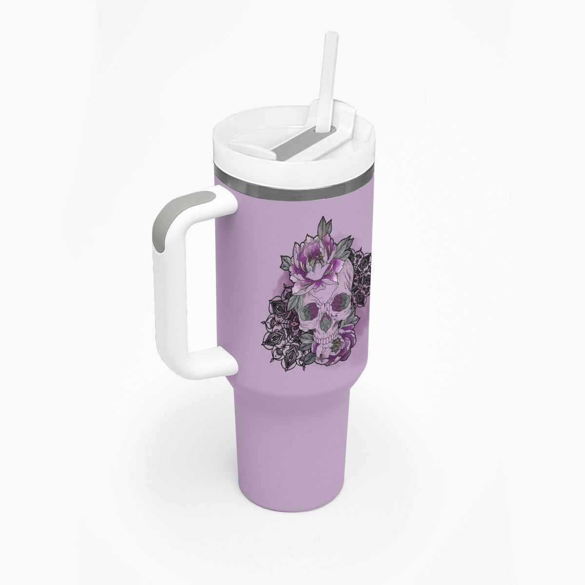 I Am Who I Am Skull Tumbler With Handle - Wonder Print Shop