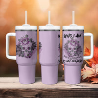 I Am Who I Am Skull Tumbler With Handle - Wonder Print Shop