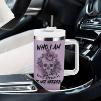 I Am Who I Am Skull Tumbler With Handle - Wonder Print Shop