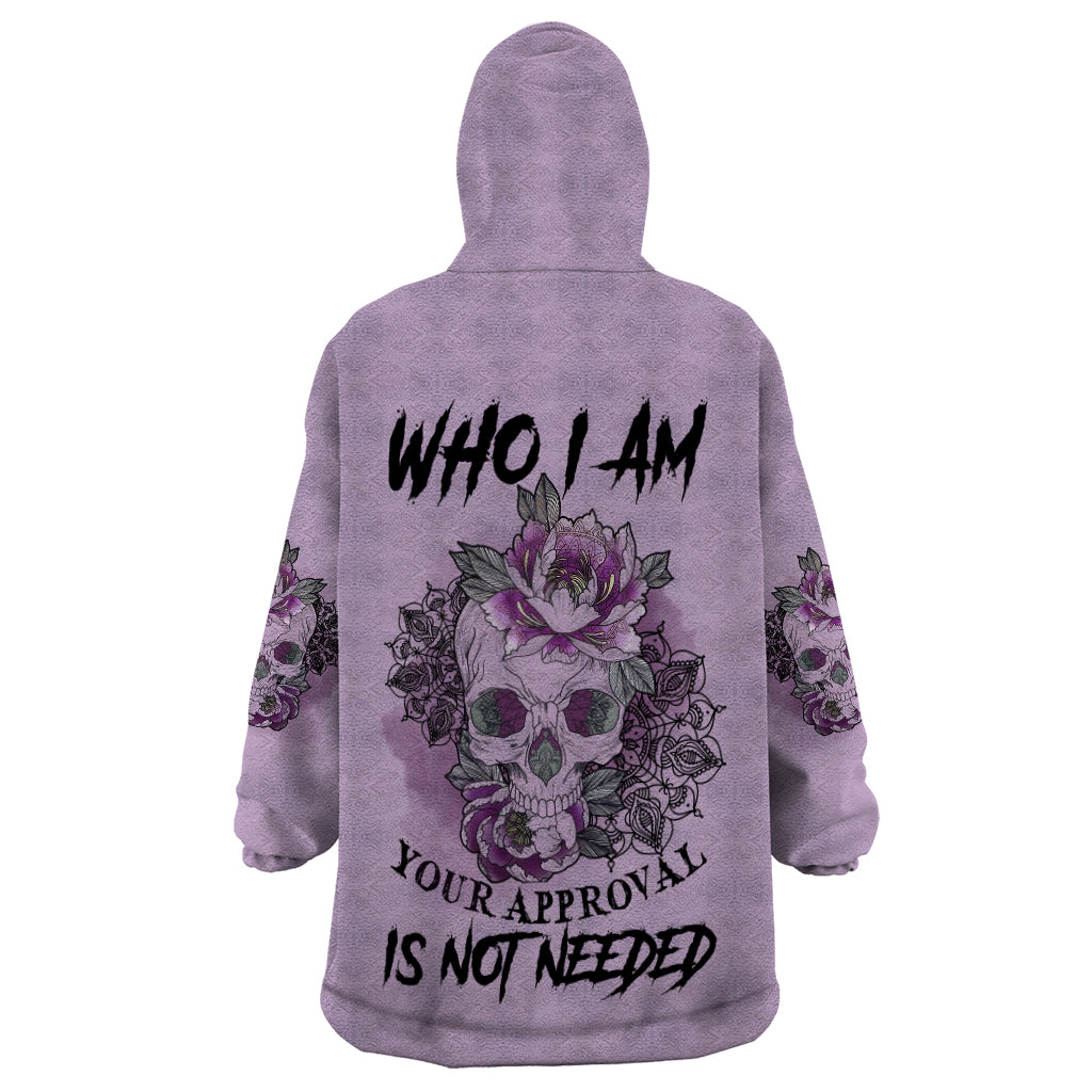 I Am Who I Am Skull Wearable Blanket Hoodie - Wonder Print Shop