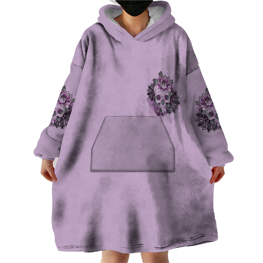 I Am Who I Am Skull Wearable Blanket Hoodie - Wonder Print Shop