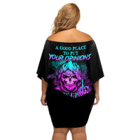 A Good Place To Put Your Opinions Family Matching Off Shoulder Short Dress and Hawaiian Shirt - Wonder Print Shop