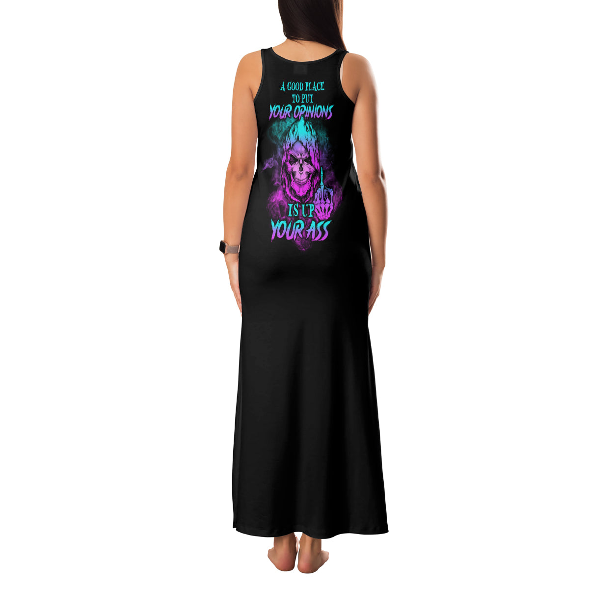 A Good Place To Put Your Opinions Family Matching Tank Maxi Dress and Hawaiian Shirt - Wonder Print Shop