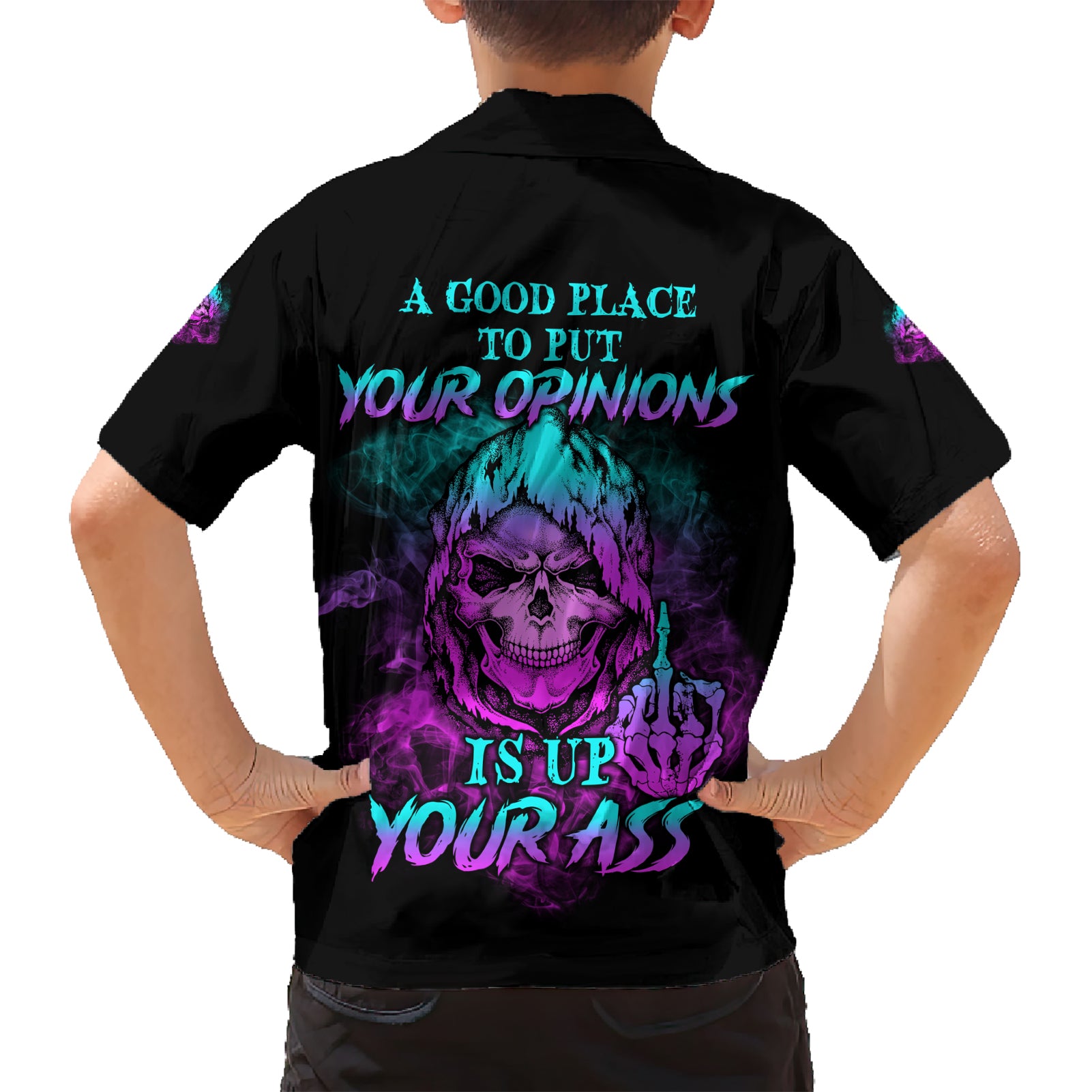 A Good Place To Put Your Opinions Kid Hawaiian Shirt - Wonder Print Shop