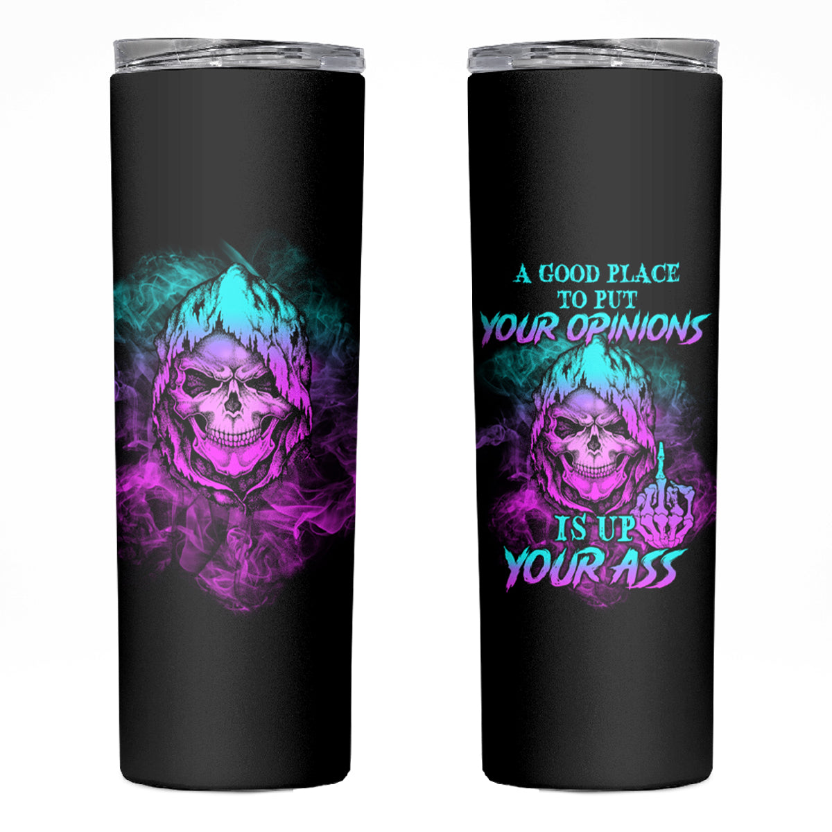 A Good Place To Put Your Opinions Skinny Tumbler - Wonder Print Shop