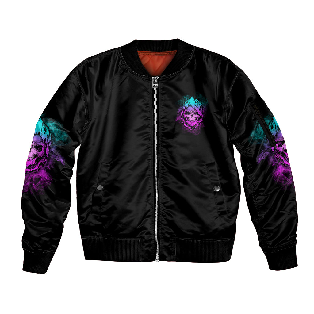 A Good Place To Put Your Opinions Sleeve Zip Bomber Jacket - Wonder Print Shop
