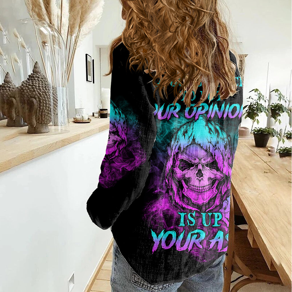 A Good Place To Put Your Opinions Women Casual Shirt - Wonder Print Shop