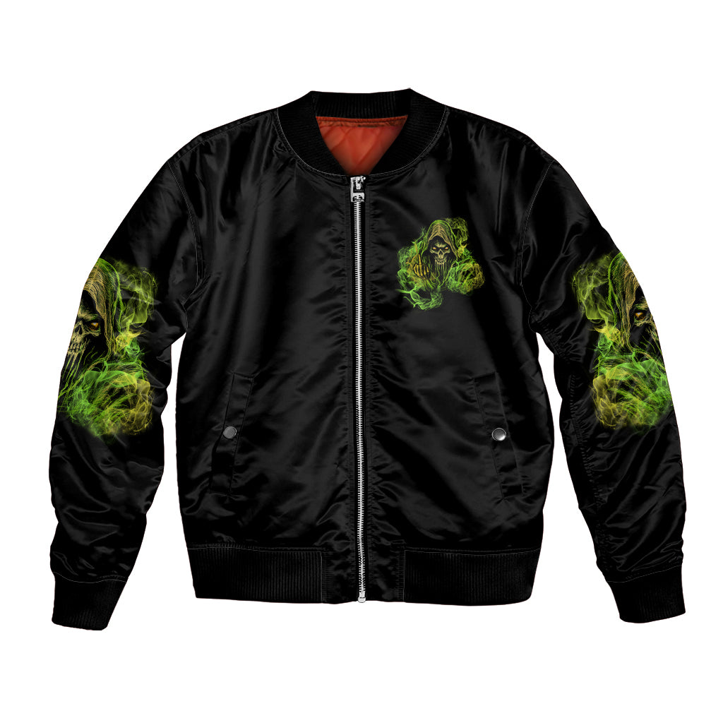 My Give A F Is Broken Reaper Bomber Jacket - Wonder Print Shop
