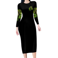 My Give A F Is Broken Reaper Family Matching Long Sleeve Bodycon Dress and Hawaiian Shirt - Wonder Print Shop