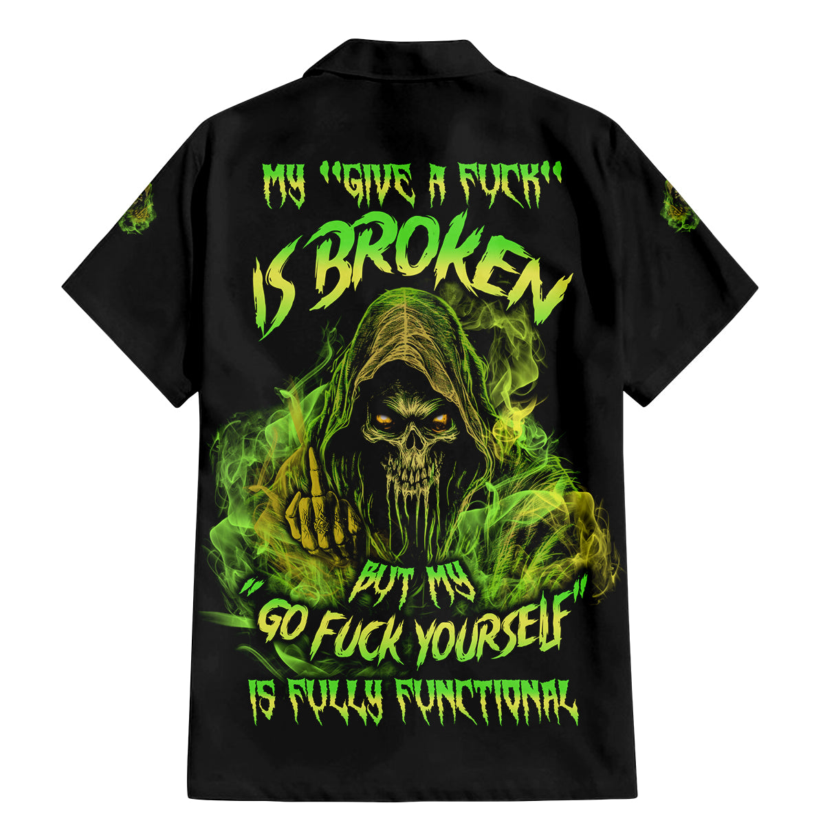 My Give A F Is Broken Reaper Family Matching Mermaid Dress and Hawaiian Shirt - Wonder Print Shop