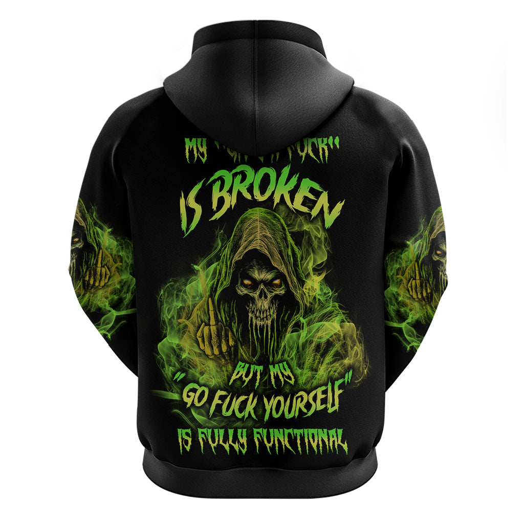 My Give A F Is Broken Reaper Hoodie - Wonder Print Shop
