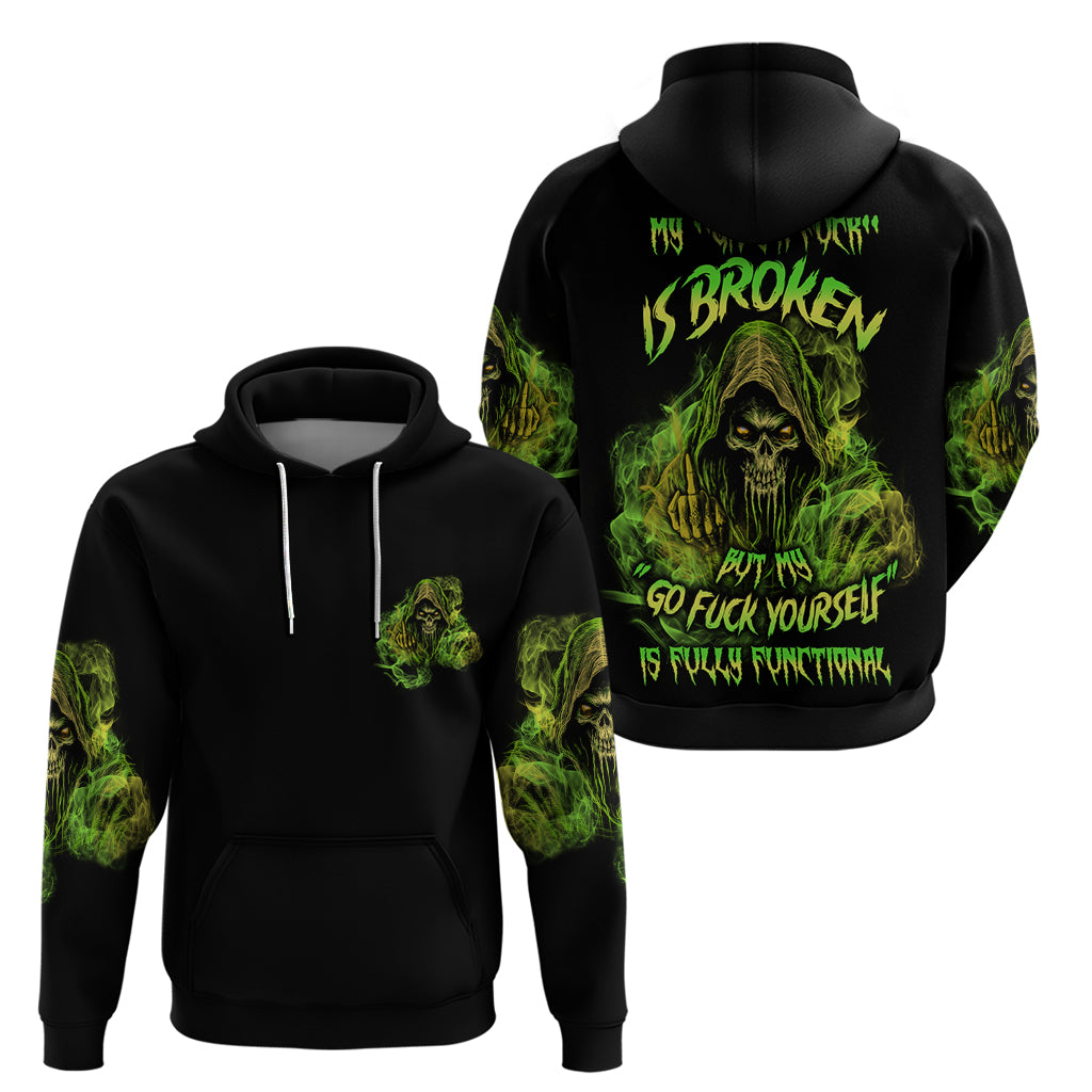 My Give A F Is Broken Reaper Hoodie - Wonder Print Shop