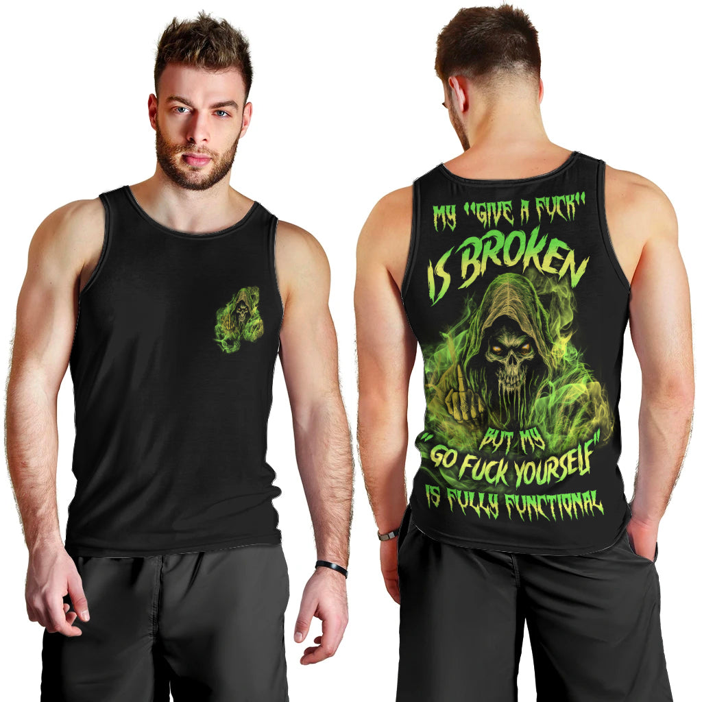 My Give A F Is Broken Reaper Men Tank Top - Wonder Print Shop