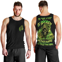 My Give A F Is Broken Reaper Men Tank Top - Wonder Print Shop
