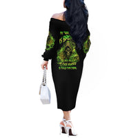 My Give A F Is Broken Reaper Off The Shoulder Long Sleeve Dress - Wonder Print Shop
