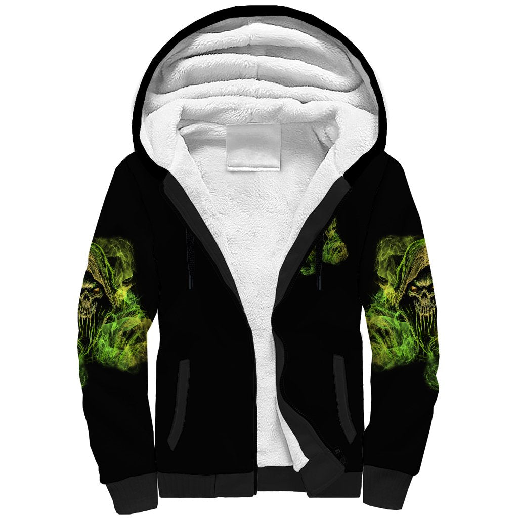 My Give A F Is Broken Reaper Sherpa Hoodie - Wonder Print Shop