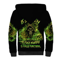 My Give A F Is Broken Reaper Sherpa Hoodie - Wonder Print Shop