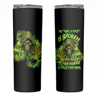 My Give A F Is Broken Reaper Skinny Tumbler - Wonder Print Shop
