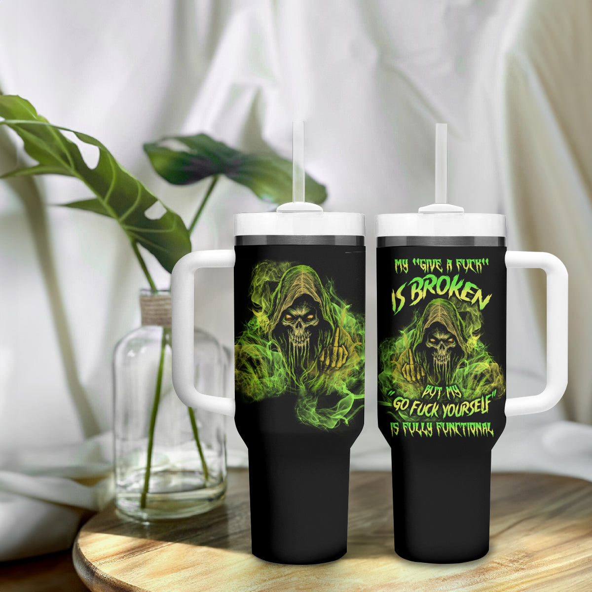 My Give A F Is Broken Reaper Tumbler With Handle - Wonder Print Shop