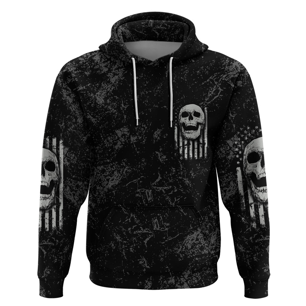 IDGAF Flag Skull Hoodie - Wonder Print Shop