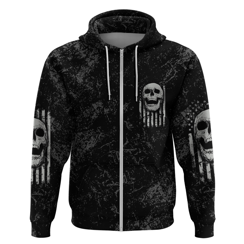 IDGAF Flag Skull Hoodie - Wonder Print Shop