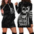 IDGAF Flag Skull Hoodie Dress - Wonder Print Shop