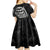 IDGAF Flag Skull Kid Short Sleeve Dress - Wonder Print Shop