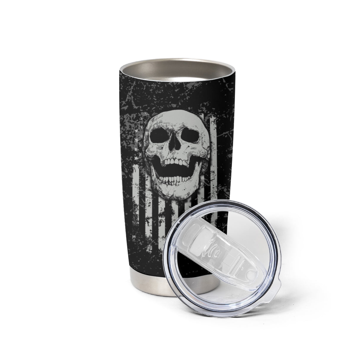 IDGAF Flag Skull Tumbler Cup - Wonder Print Shop
