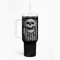 IDGAF Flag Skull Tumbler With Handle - Wonder Print Shop