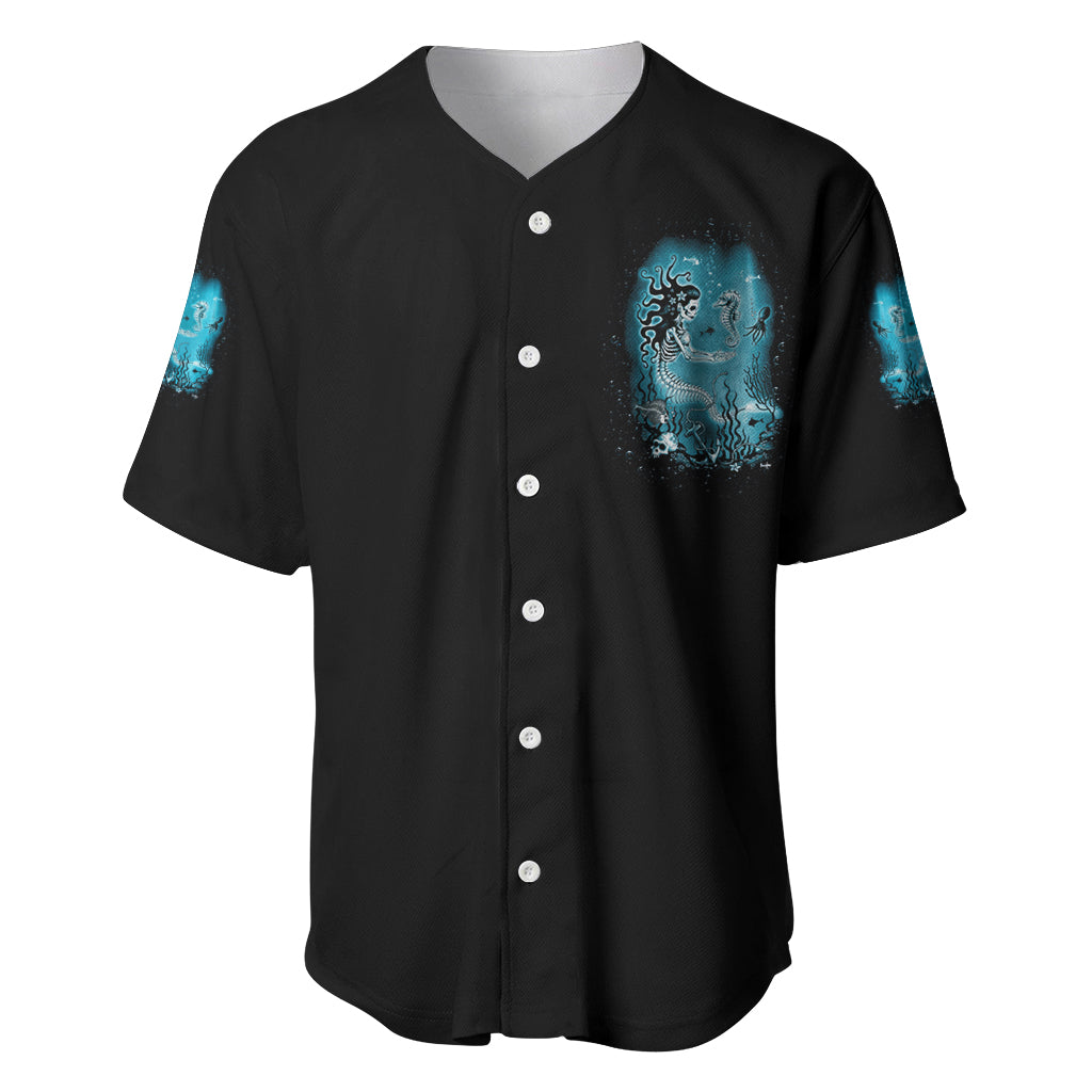 Salty Witch Mermaid Halloween Baseball Jersey - Wonder Print Shop